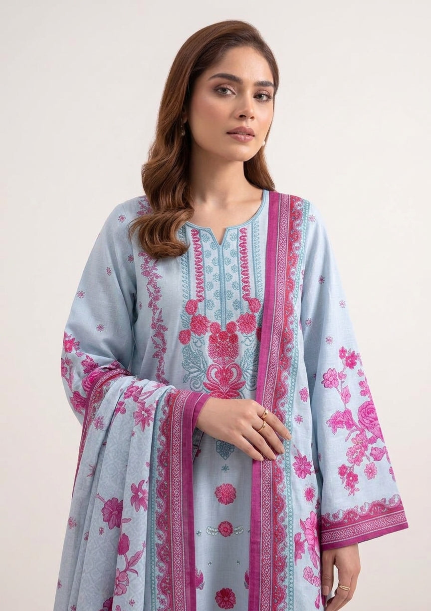 Linen Unstitched 3-Piece
